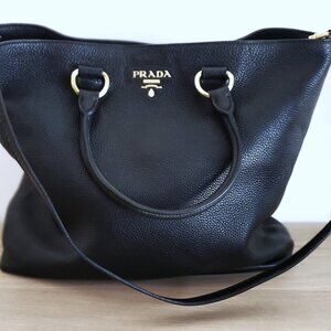 PRADA Vitello Daino collection Tote Bag